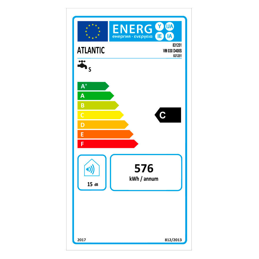 Електрически бойлер Atlantic O’Pro Plus S 30 литра