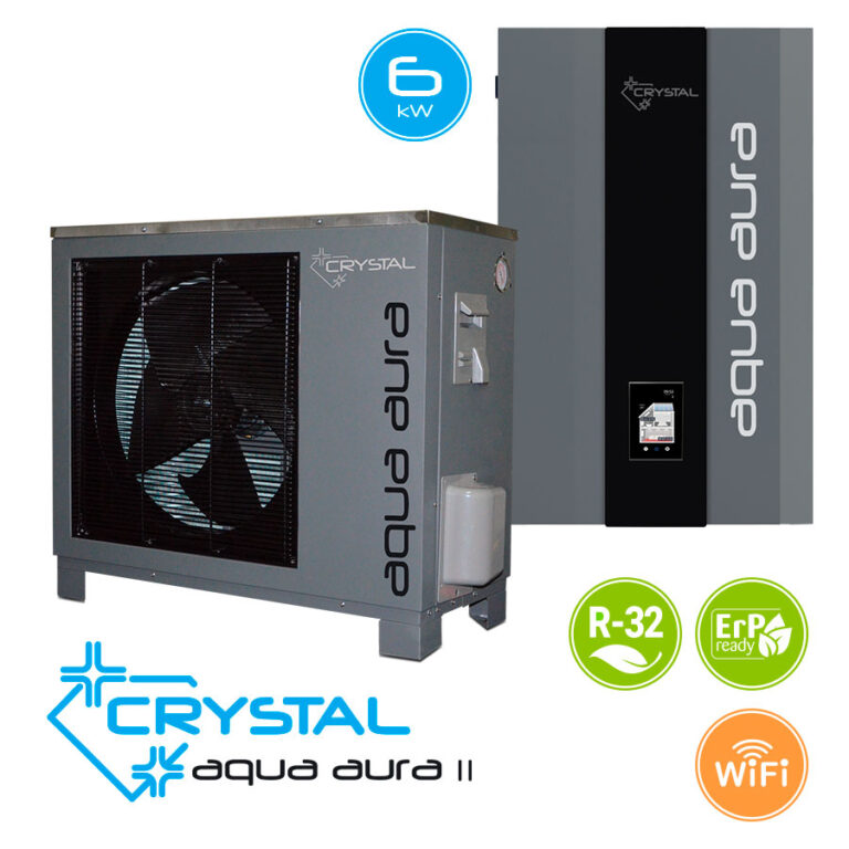 Инверторна термопомпа въздух-вода Crystal Aqua Aura II 9S, 9 kW
